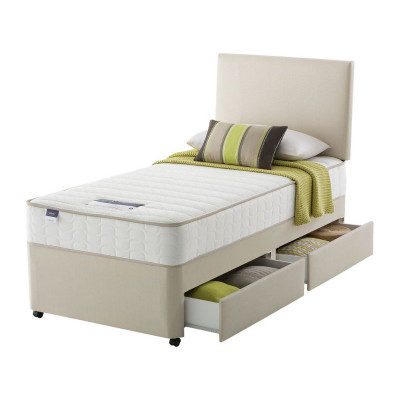 Silentnight Hatfield Memory Foam 2 Drawer Divan - Single