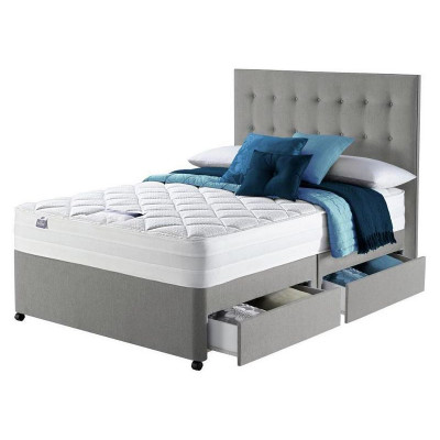 Silentnight Knightly 2000 Memory Double 4 Drawer Divan Bed