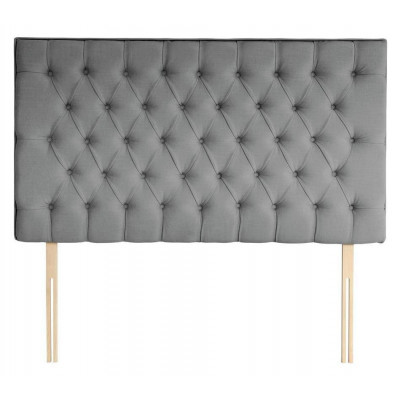 Silentnight Sassaria Slate Grey Headboard - Double