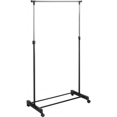 Argos Home Adjustable Chrome Plated Clothes Rail - Black