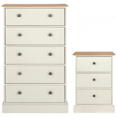 AH KENSINGTON BEDSIDE 5DRW PKG IVRY&OAK