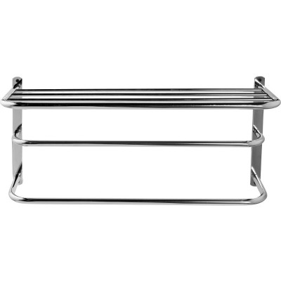 AH METAL TOWEL RAIL WITH TWO SHELVES