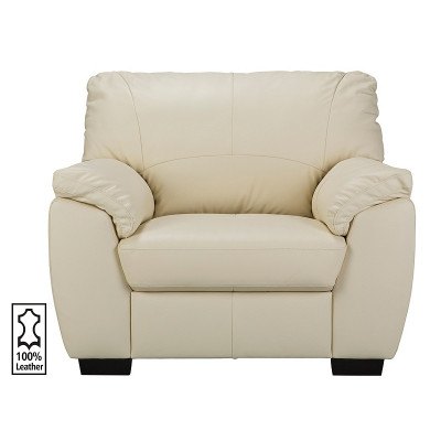 Argos Home Milano Leather Armchair - Ivory