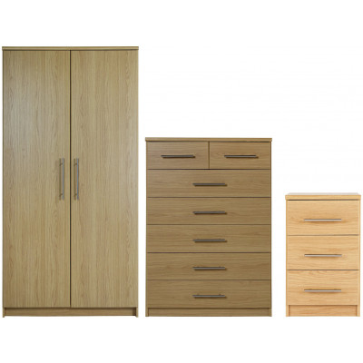 AH NORMANDY 3 PC 2 DOOR PACKAGE OAK