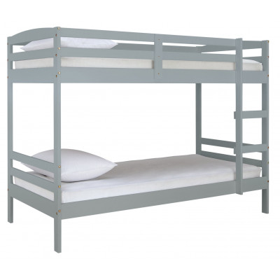 Habitat Josie Grey Bunk Bed and 2 Kids Mattresses - Grey