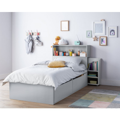 Habitat Lloyd Cabin Bed with Storage Headboard - Grey