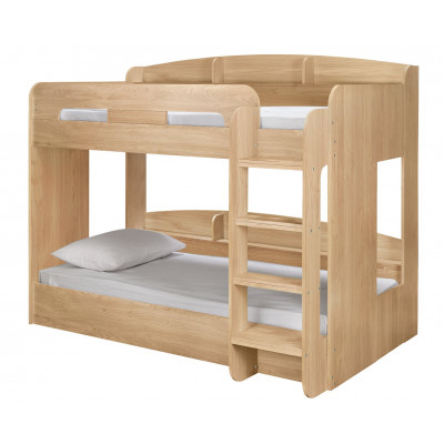 Habitat Ultimate Bunk Bed & 2 Kids Mattresses -Oak Effect