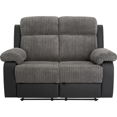 Argos Home Bradley 2 Seater Fabric Recliner Sofa - Charcoal