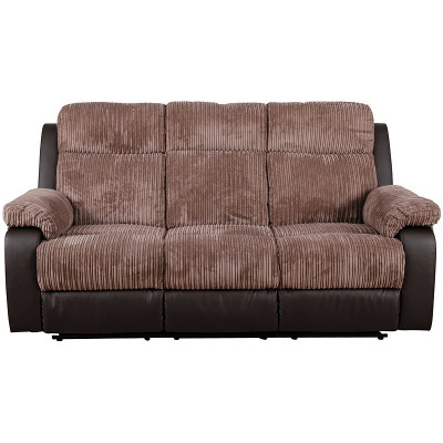 Argos Home Bradley 3 Seater Fabric Recliner Sofa - Natural