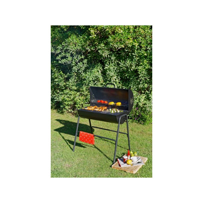 HM OIL DRUM BBQ WITH LID