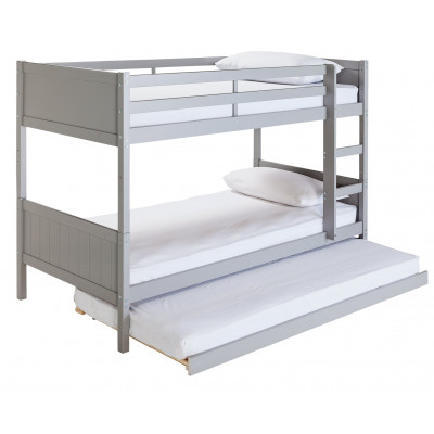 Habitat Detachable Bunk Bed Frame with Trundle - Grey