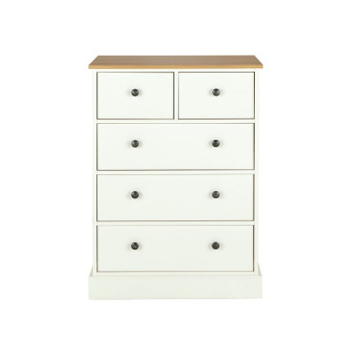 Argos Home Kensington 3+2 Drw Chest of Drawers - Oak & Ivory