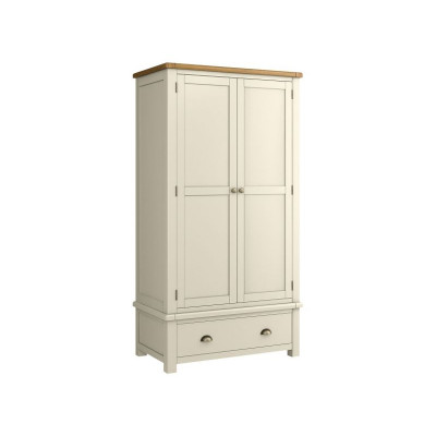 Habitat Kent 2 Door 1 Drawer Wardrobe - Cream & Oak