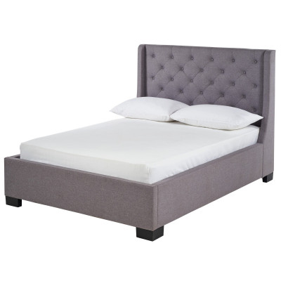 Argos Home Levena Double Fabric Bed Frame - Grey