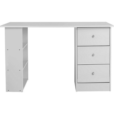 Argos Home Malibu 3 Drawer Office Desk - White