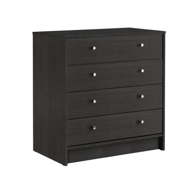 Argos Home Malibu 4 Drawer Wide Chest - Black Oak Effect