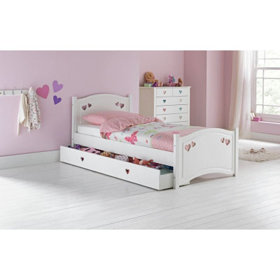 Habitat Mia Single Bed and Silentnight Mattress - White