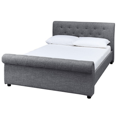 Argos Home Newbury Kingsize 2 Drawer Fabric Bed Frame - Grey
