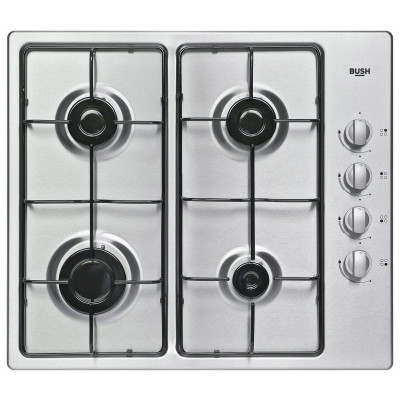 Bush DHG60GNSS Gas Hob - Stainless Steel
