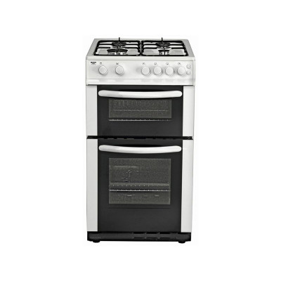 BUSH AG56TW WHITE TWIN GAS COOKER