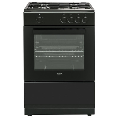 Bush BGC60SBX 60cm Single Gas Cooker - Black