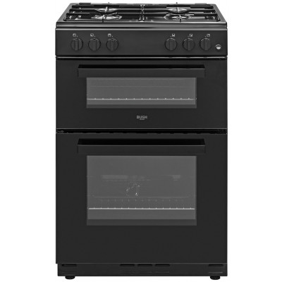 Bush BGC60TBX 60cm Twin Cavity Gas Cooker - Black