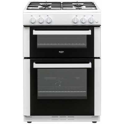 Bush BGC60TW 60cm Twin Cavity Gas Cooker - White