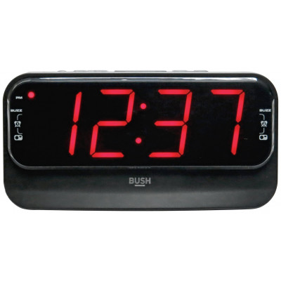 Bush Big LED Alarm Clock Radio - Black
