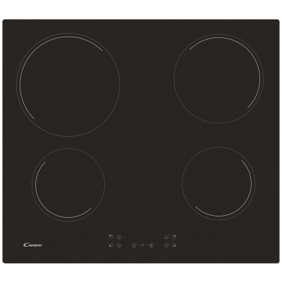 CANDY CH64CCB CERAM HOB BK GLS INS
