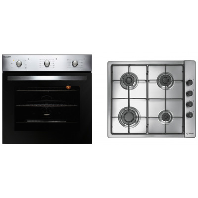 Candy COGHP60X Gas Hob with Single Multifunction Oven Pack