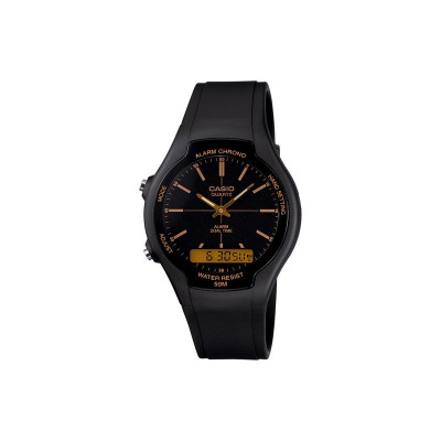 Casio Men's Alarm And  Black Resin Strap Watch