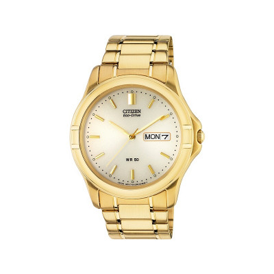 Citizen Eco-Drive Men's Gold Plated Bracelet Watch