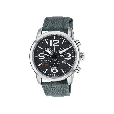 CITIZEN G BLK DIAL CHRONO MILITARY WATCH