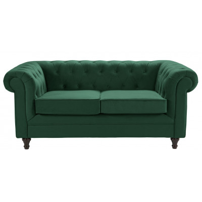 Habitat Chesterfield 2 Seater Velvet Sofa - Green