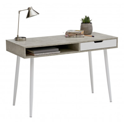 Habitat Concrete Style Office Desk - Grey