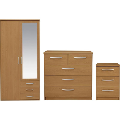 HAB HALLINGFORD 3 PC 2DR RBE PACK OAK