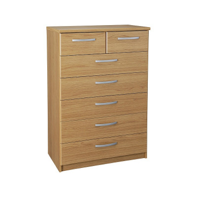 AH HALLINGFORD 5+2 DRAWER CHEST OAK