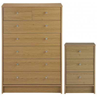 AH MALIBU BSIDE&5+2 DRW PCK OAK EFFECT