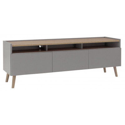 Habitat Skandi 3 Drawer TV Unit - Grey Two Tone