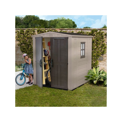 KETER 6X6 PLASTIC FACTOR APEX SHED DO