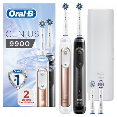 ORAL B GENIUS 9900 R GOLD N BLACK DUO PK