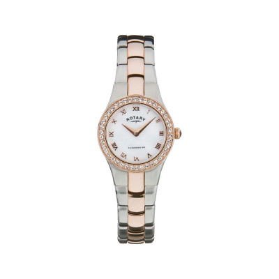 Rotary Ladies Rose Two Tone Stainless Steel Watch