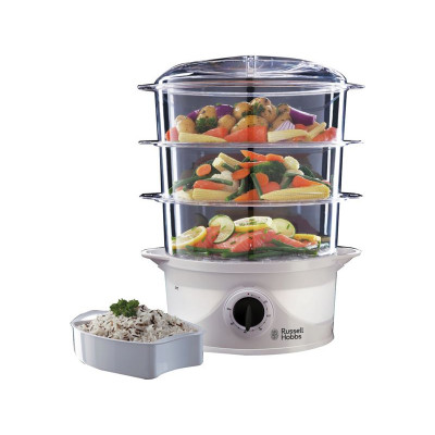 Russell Hobbs 3 Tier Plastic Food Steamer 21140