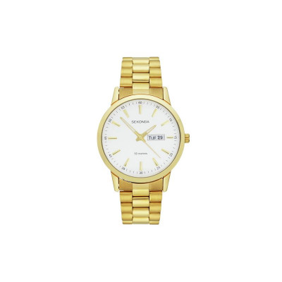 Sekonda Men's Gold Plated Stainless Steel Bracelet Watch