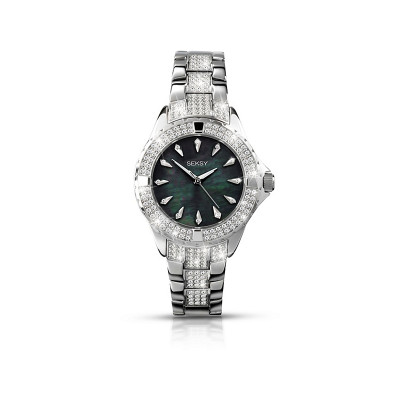 Seksy Intense Ladies Silver Coloured Bracelet Watch