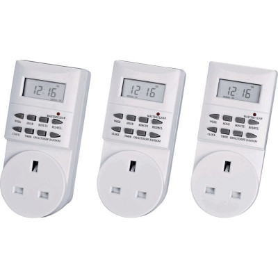 Triple Pack 7-Day Electronic Timers
