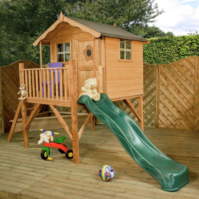 TULIP PLAYHOUSE WITH TOWER AND SLIDE