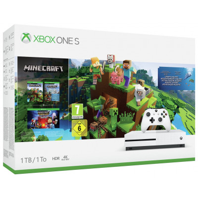 XBOX ONE S 1TB WITH MINECRAFT COLLECTION